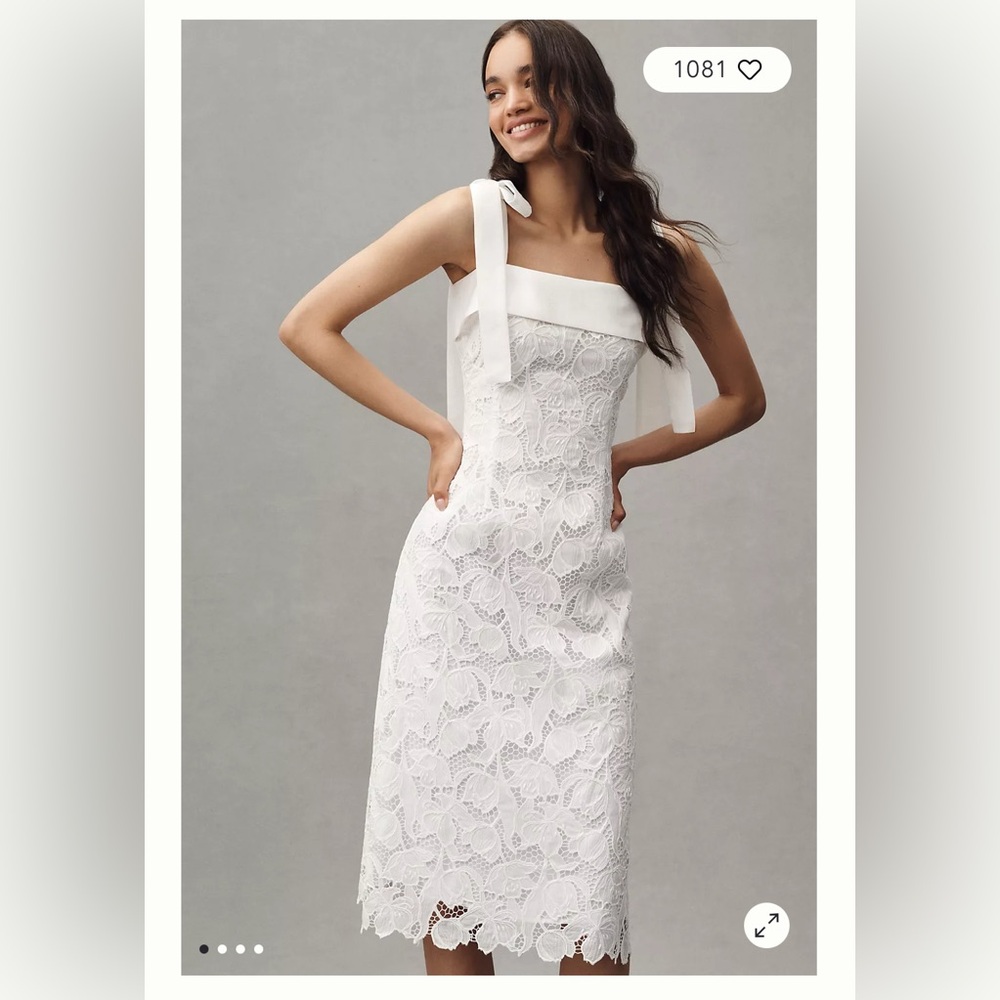 Elegant White Lace Dress